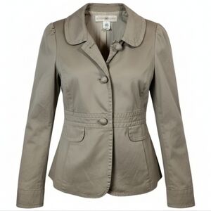 J CREW Classic Twill Weathered Broken In Chino Jacket Women's Size 4
